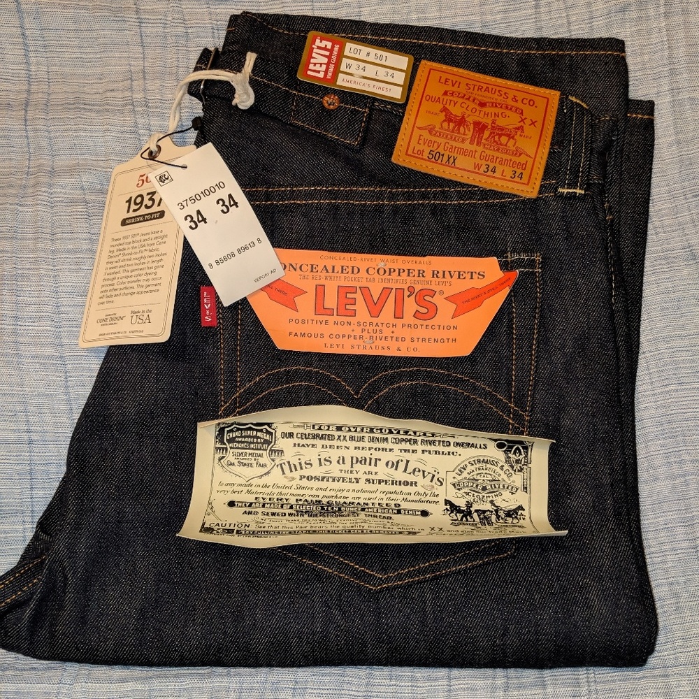 Levi's Vintage Clothing "Big E" 1937 501XX
